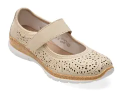 Balerini RIEKER gri, N4299, din piele ecologica imagine