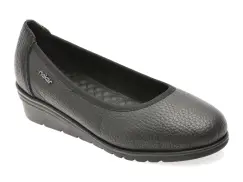 Balerini RIEKER negri, L5360, din piele naturala imagine