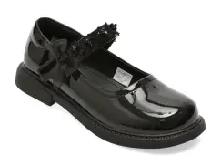 Balerini SELECTION KIDS negri, 61085, din piele ecologica lacuita imagine