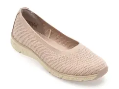 Balerini SKECHERS nude, 100360, din material textil imagine