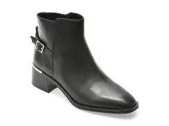 Botine ALDO negre, SIRAVETH 001, din piele naturala imagine