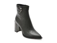 Botine casual EPICA negre, 1F6641, din piele naturala imagine