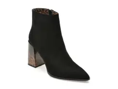 Botine casual EPICA negre, 4F3609, din piele intoarsa imagine