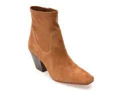 Botine elegante ALDO maro, 14058708, din piele intoarsa imagine