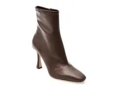 Botine elegante ALDO maro, 14118379, din piele ecologica imagine