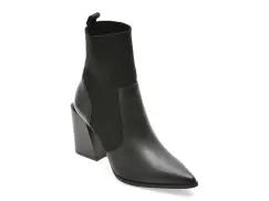 Botine elegante ALDO negre, 13472487, din piele naturala imagine