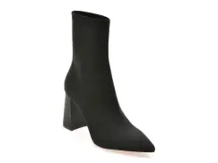 Botine elegante ALDO negre, PLUMTREE 001, din material textil imagine