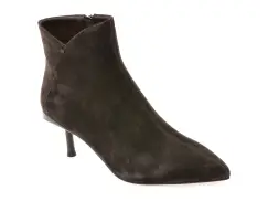 Botine elegante EPICA maro, 24A506, din piele intoarsa imagine