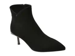 Botine elegante EPICA negre, 24A506, din piele intoarsa imagine