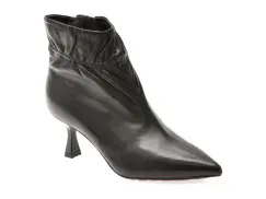 Botine elegante EPICA negre, 329121, din piele naturala imagine