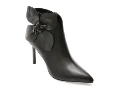 Botine elegante EPICA negre, 4B434, din piele naturala imagine