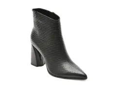 Botine elegante EPICA negre, 4F3523, din piele naturala imagine