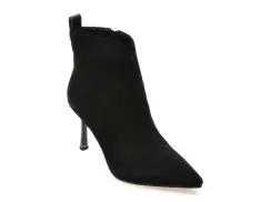 Botine elegante EPICA negre, A1501, din piele intoarsa imagine