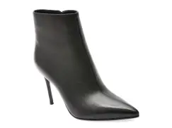 Botine elegante EPICA negre, E128, din piele naturala imagine