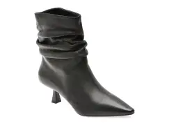 Botine elegante EPICA negre, H3011, din piele naturala imagine