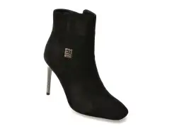 Botine elegante EPICA negre, J30822, din piele intoarsa imagine