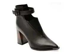 Botine elegante EPICA negre, J3925, din piele naturala imagine