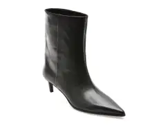 Botine elegante EPICA PREMIUM negre, 00906TB, din piele naturala imagine