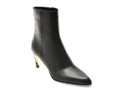 Botine elegante EPICA PREMIUM negre, 01073EB, din piele naturala imagine