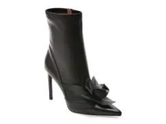 Botine elegante EPICA PREMIUM negre, 24122S, din piele naturala imagine