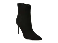 Botine elegante EPICA PREMIUM negre, 2466T, din piele intoarsa imagine