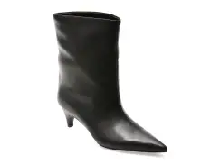 Botine elegante EPICA PREMIUM negre, 81R, din piele naturala imagine