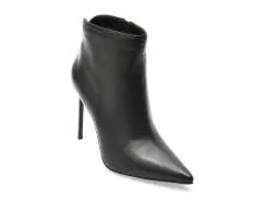 Botine elegante EPICA PREMIUM negre, T0402, din piele naturala imagine