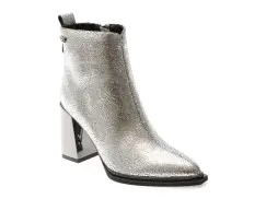 Botine elegante FLAVIA PASSINI argintii, 83291, din piele naturala imagine