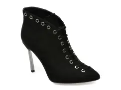 Botine elegante FLAVIA PASSINI negre, 3R442, din piele intoarsa imagine