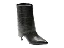 Botine elegante FLAVIA PASSINI negre, 834176, din piele naturala imagine