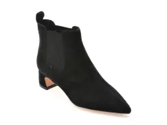 Botine elegante FLAVIA PASSINI negre, D155, din piele intoarsa imagine