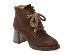 Botine EPICA maro, 3642627, din piele intoarsa imagine
