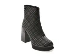 Botine EPICA negre, 3013, din piele naturala imagine