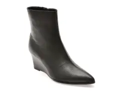 Botine EPICA negre, 4B239, din piele naturala imagine