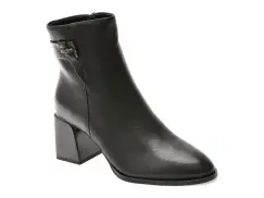 Botine EPICA negre, 4F5133, din piele naturala imagine