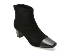 Botine EPICA negre, 96M315, din piele intoarsa imagine