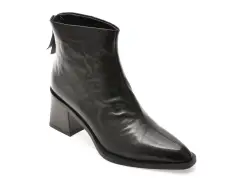 Botine EPICA negre, 96M57, din piele naturala imagine