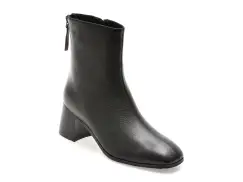 Botine EPICA negre, B102, din piele naturala imagine
