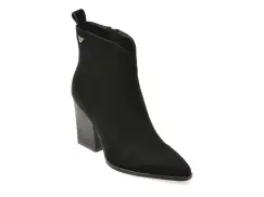 Botine EPICA negre, H482B, din piele intoarsa imagine