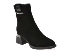 Botine EPICA negre, M10, din piele intoarsa imagine