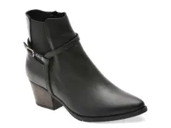 Botine FLAVIA PASSINI negre, 228, din piele naturala imagine