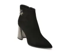 Botine FLAVIA PASSINI negre, AY1084, din piele intoarsa imagine
