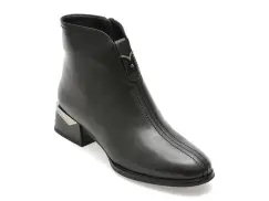 Botine FLAVIA PASSINI negre, DX712A, din piele naturala imagine
