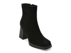 Botine FLAVIA PASSINI negre, J2789, din piele intoarsa imagine