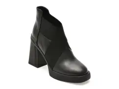 Botine GRYXX negre, H231, din piele naturala imagine