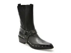 Cizme EPICA negre, 501, din piele naturala imagine