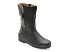 Cizme RIEKER negre, Y4653, din piele naturala imagine