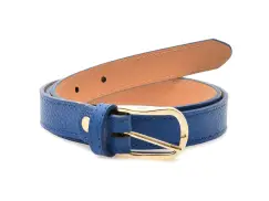 Curea EPICA albastra, F33, din piele naturala imagine
