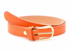 Curea EPICA portocalie, F33, din piele naturala imagine