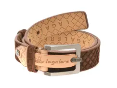 Curea La Galere maro, 4716, din piele intoarsa imagine